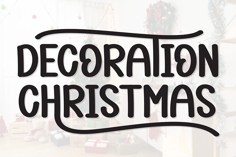 Decoration Christmas Font