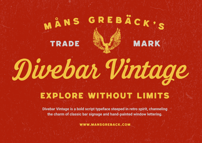 Divebar Vintage Font