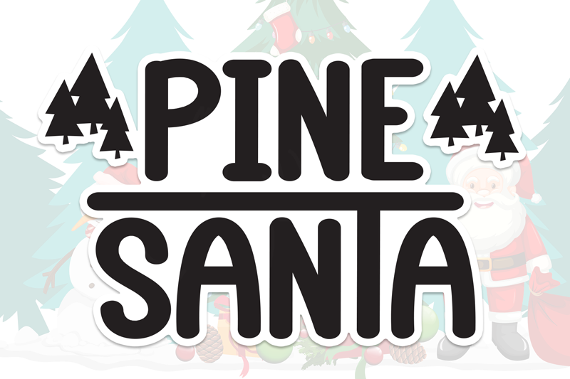 Pine Santa Font
