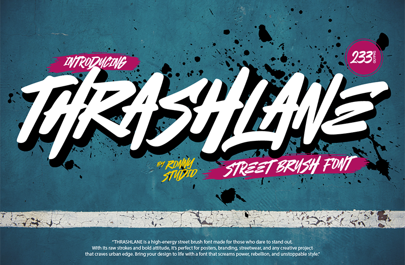 Thrashlane Font