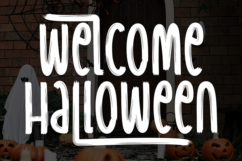Welcome Halloween Font