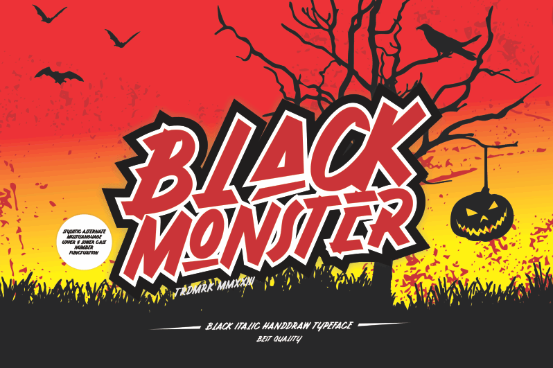 Black Monster Font