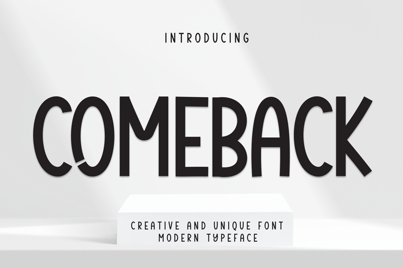 Comeback Font