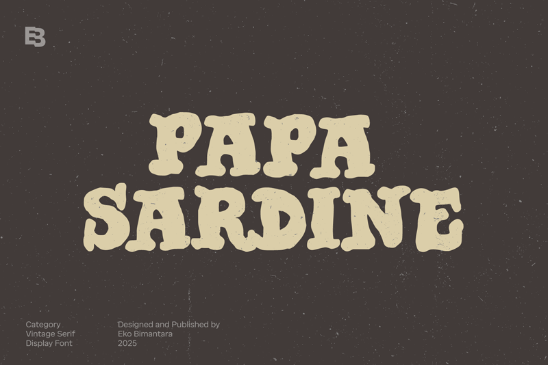 Papa Sardine Font