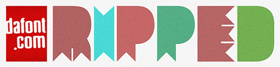 Ripped Font