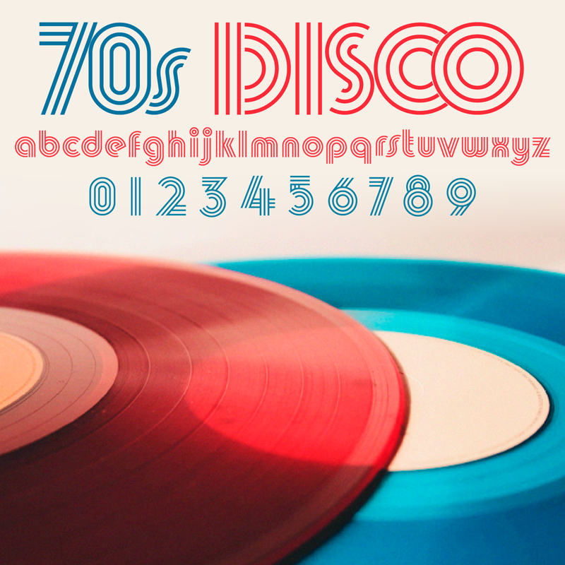 70s Disco Font