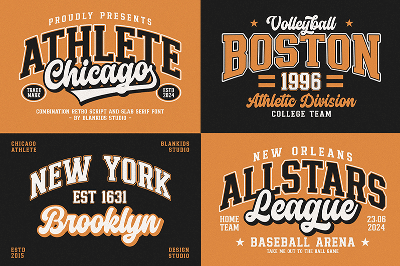 Chicago Athletic Slab Serif Font