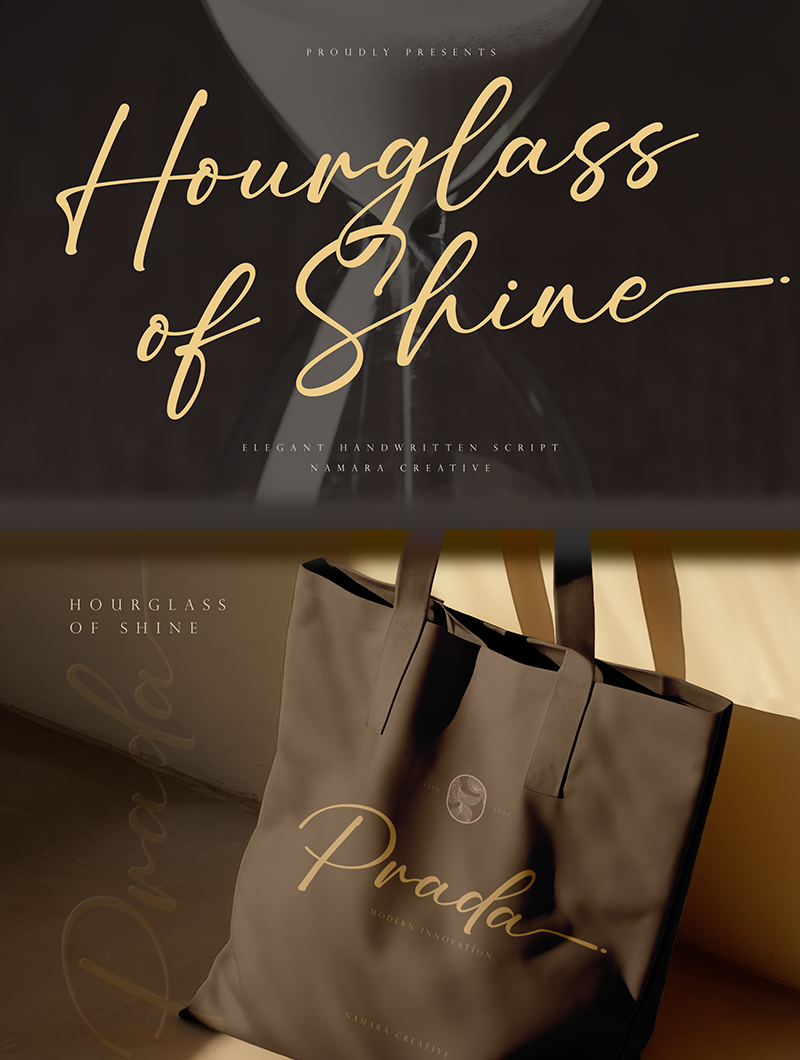 Hourglass Of Shine Font