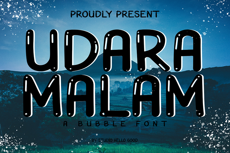 Udara Malam Font