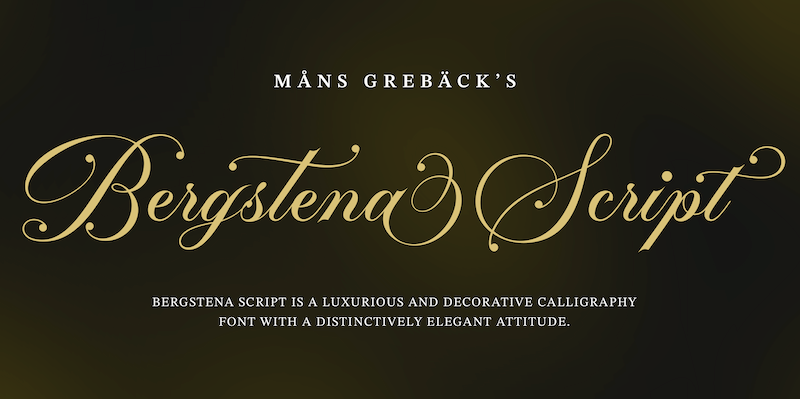 Bergstena Script Font