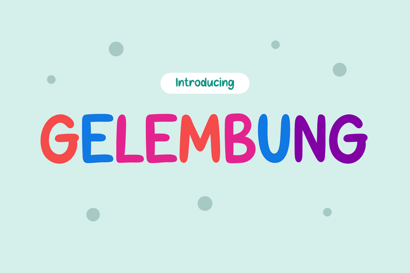 Gelembung Font