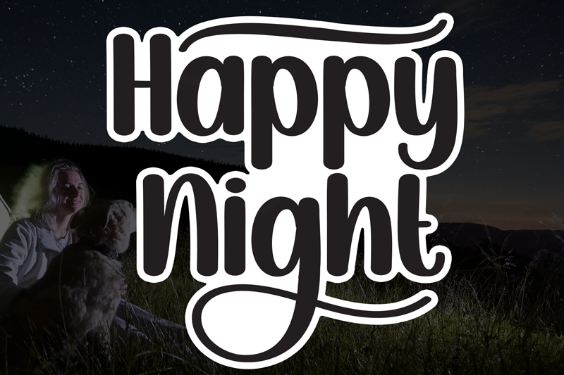 Happy Night Font