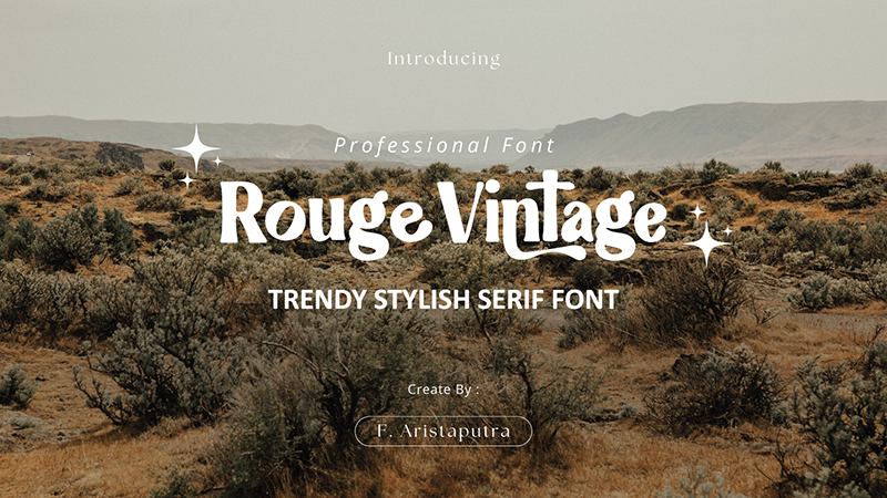 Rouge Vintage Font