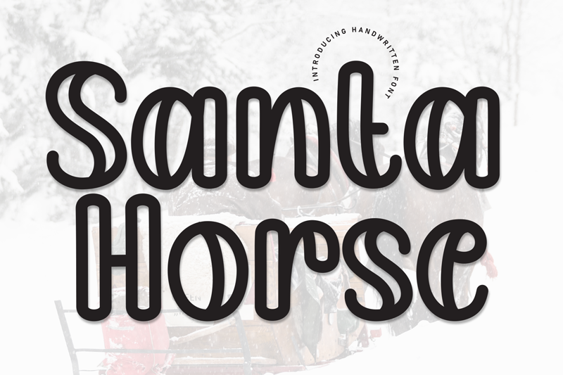 Santa Horse Font
