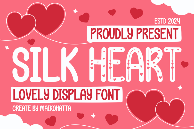 Silk Heart Font