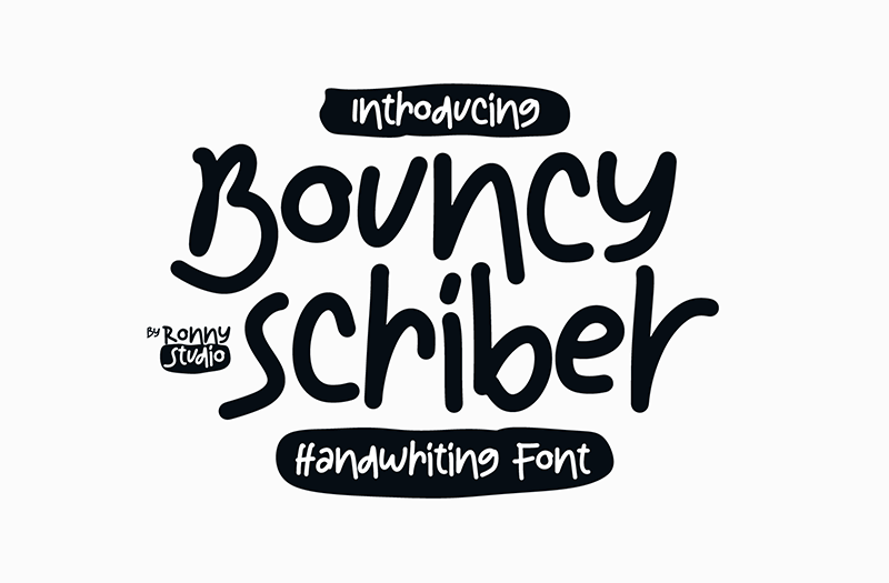 Bouncy Scriber Font