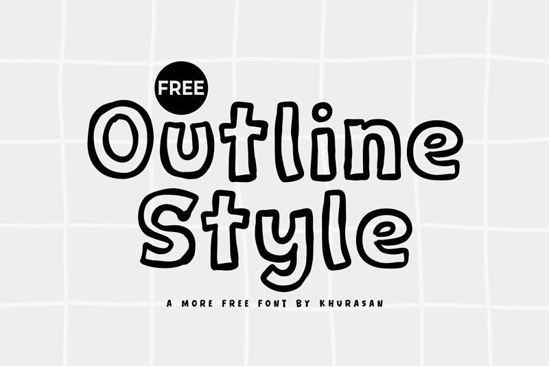 Outline Style Font