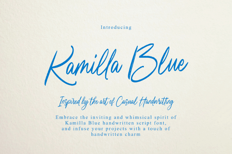 Kamilla Blue Font
