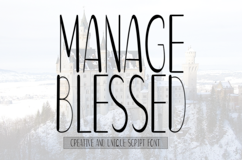 Manage Blessed Font