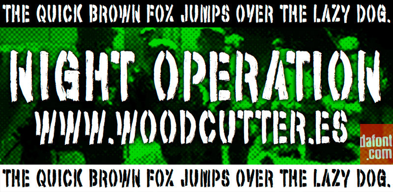 Night Operation Font