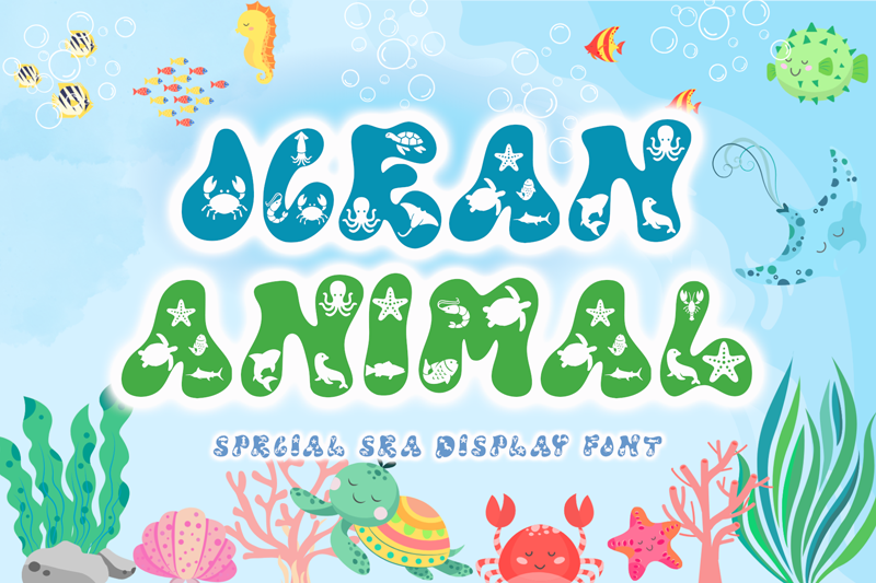 Ocean Animal Font