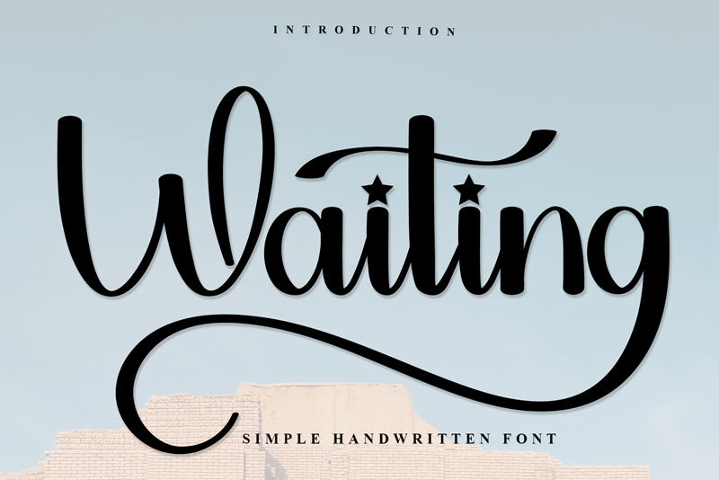 Waiting Font