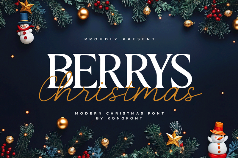 Berrys Christmas Font