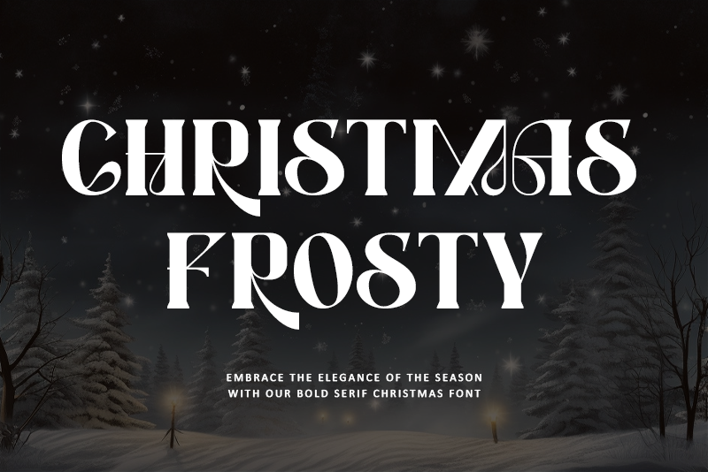 Christmas Frosty Font