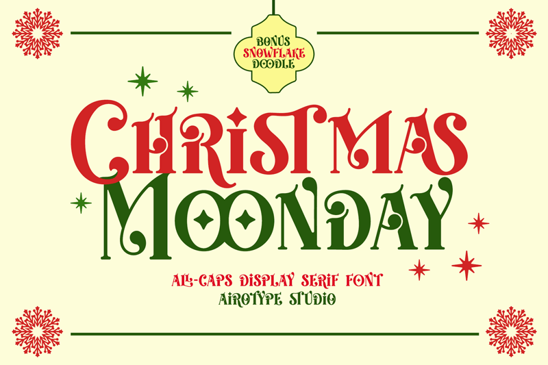 Christmas Moonday Font