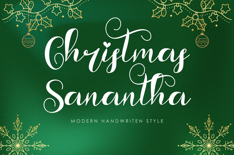 Christmas Sanantha Font