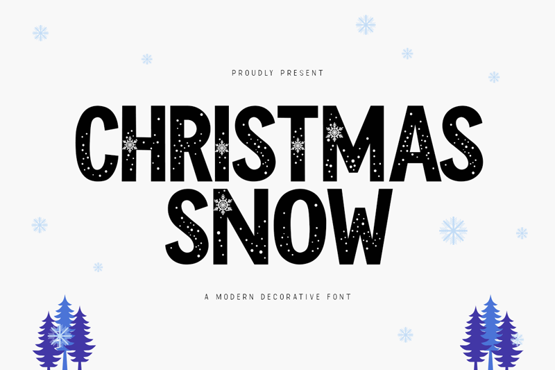Christmas Snow Font