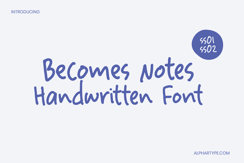 Becomes Notes Font
