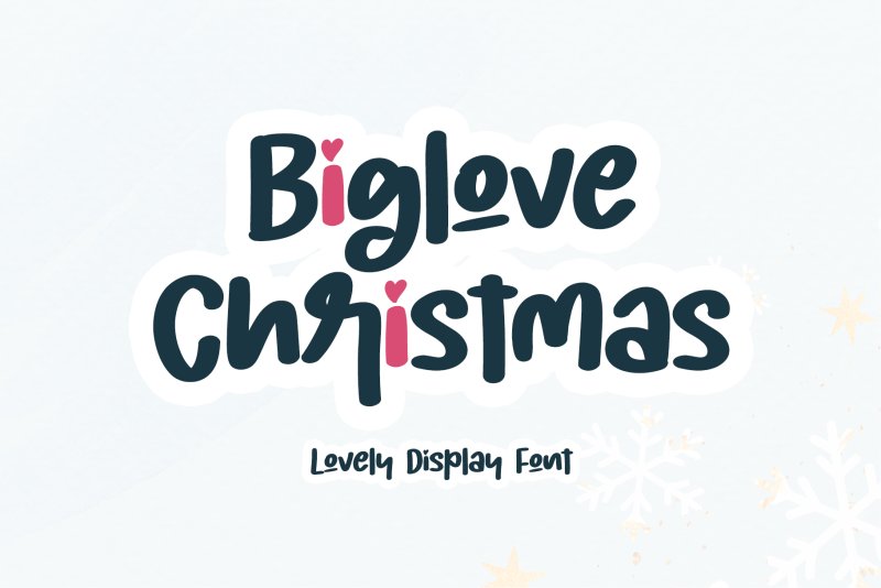 Biglove Christmas Font