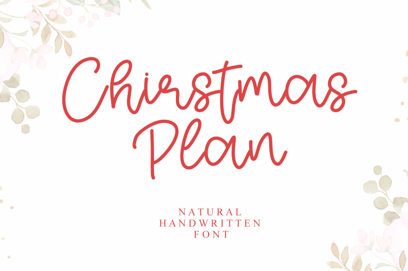 Christmas Plan Font