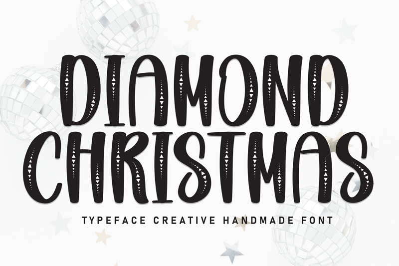 Diamond Christmas Font
