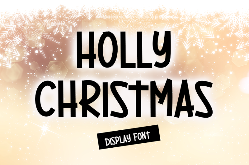 Holly Christmas Font