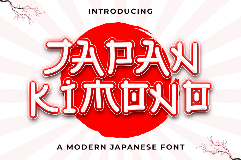 Japan Kimono Font
