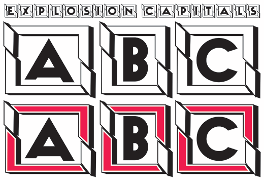 Explosion Capitals Font