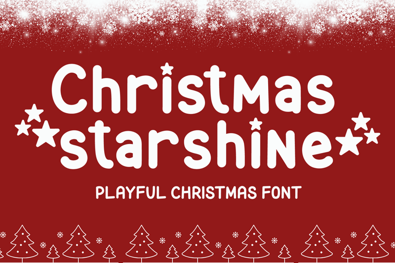 Christmas Starshine Font