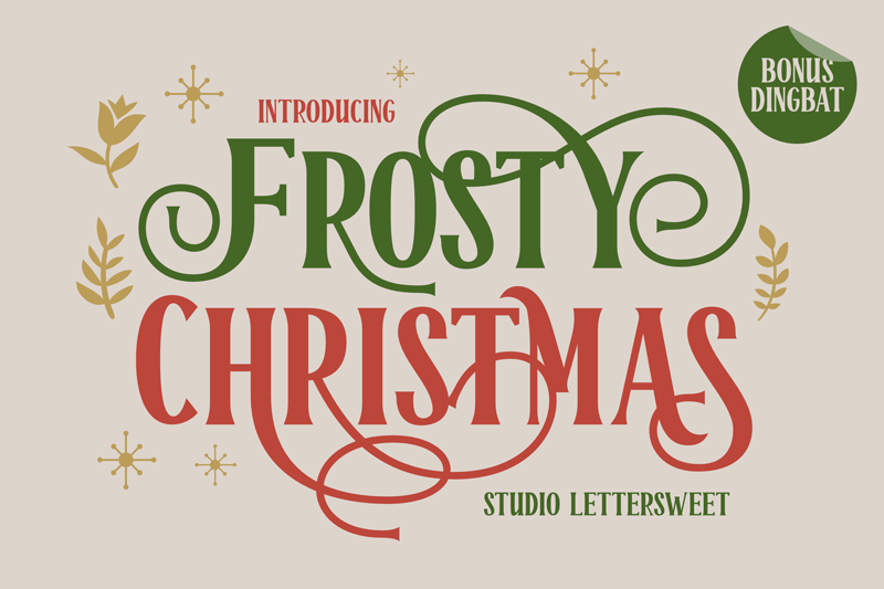 Frosty Christmas Font