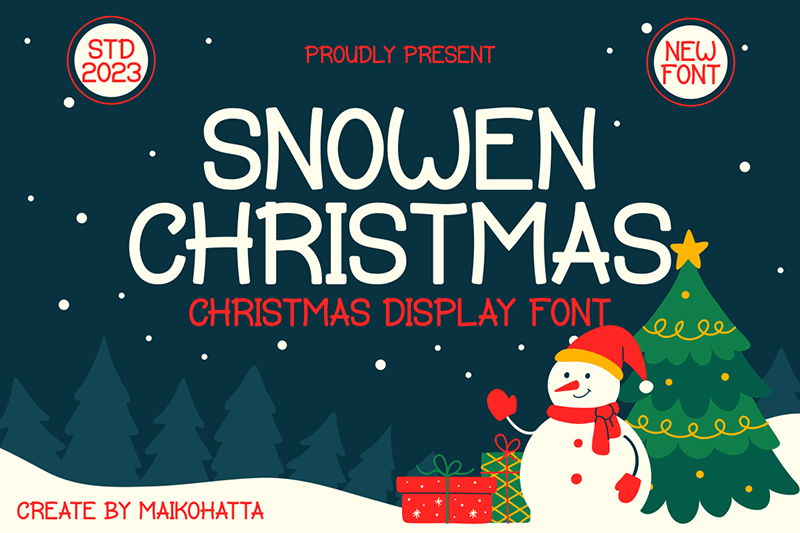 Snowen Christmas Font