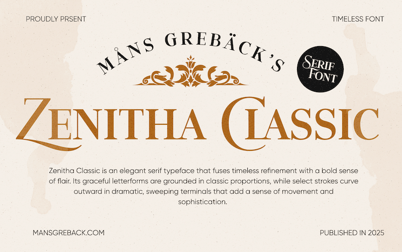 Zenitha Classic Font