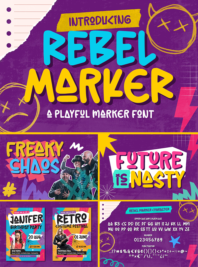 Rebel Marker Font