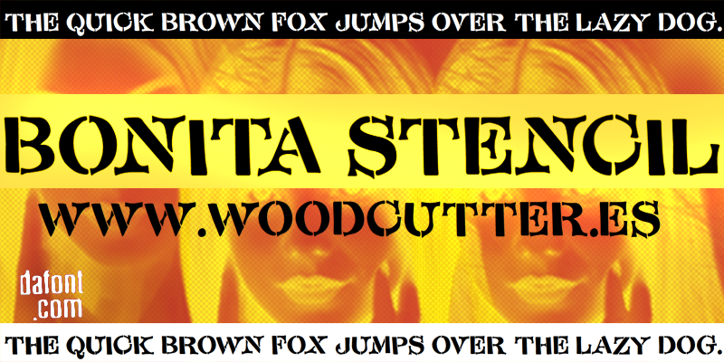 Bonita Stencil Font