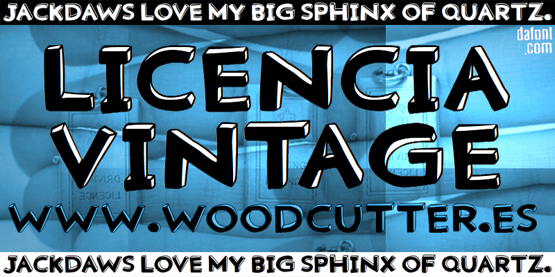 Licencia Vintage Font