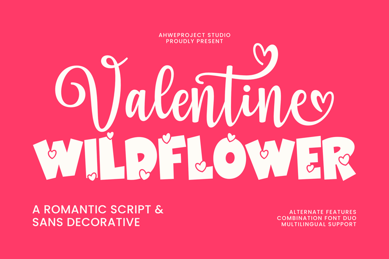Valentine Wildflower Sans Font