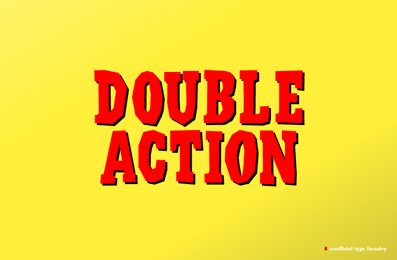 Double Action Font