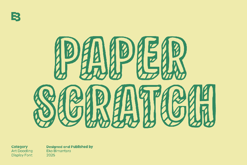 Paper Scratch Font
