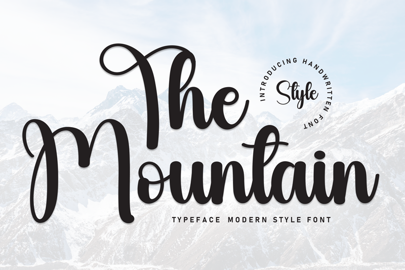 The Mountain Font