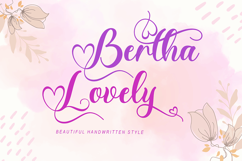 Bertha Lovely Font